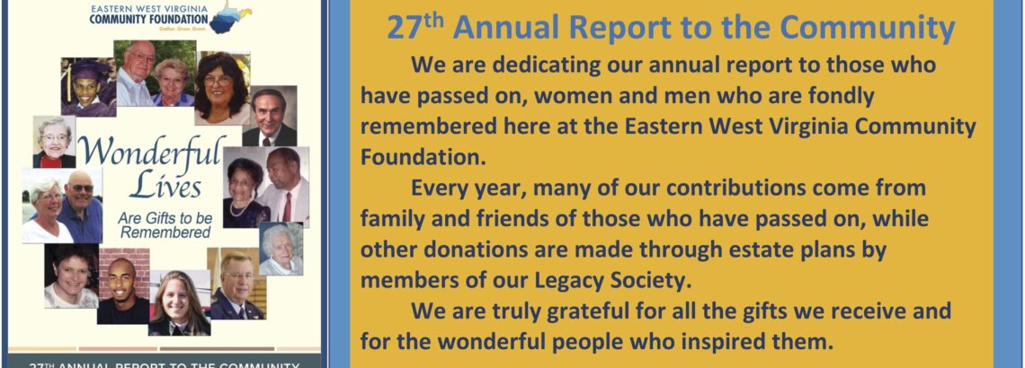 27th Annual Report to the Community Now Online
